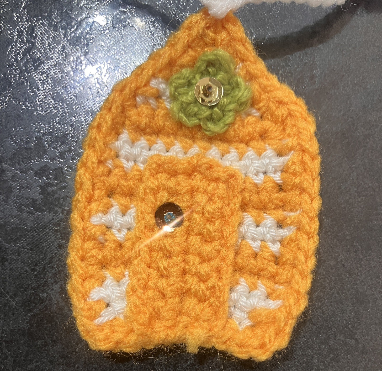 🌞 NEW Beach hut and star fish Hand Crochet Bunting Window camper summer Gift