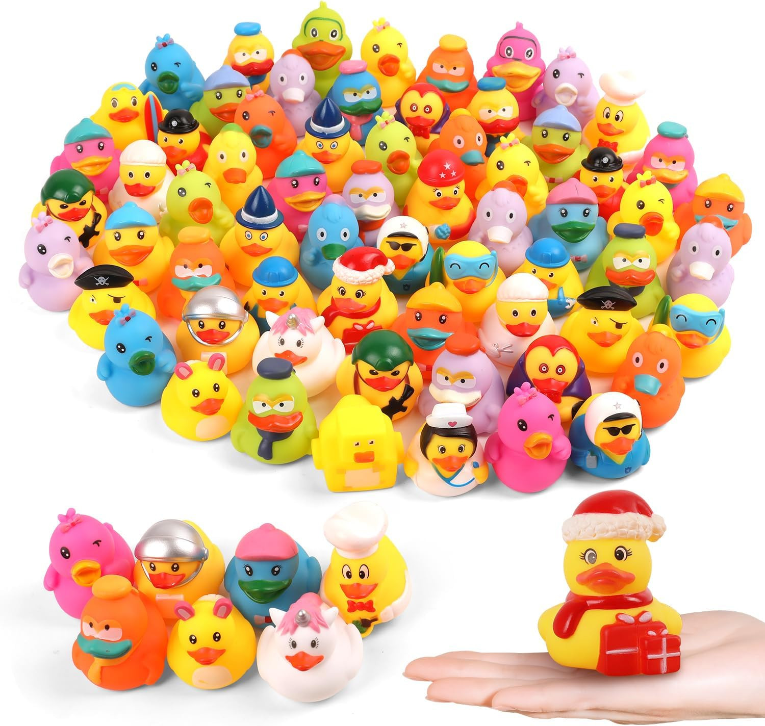 Rubber Ducks Bath Toy in Bulk, Assortment Jeep Ducks for Jeep Ducking, Pool R…