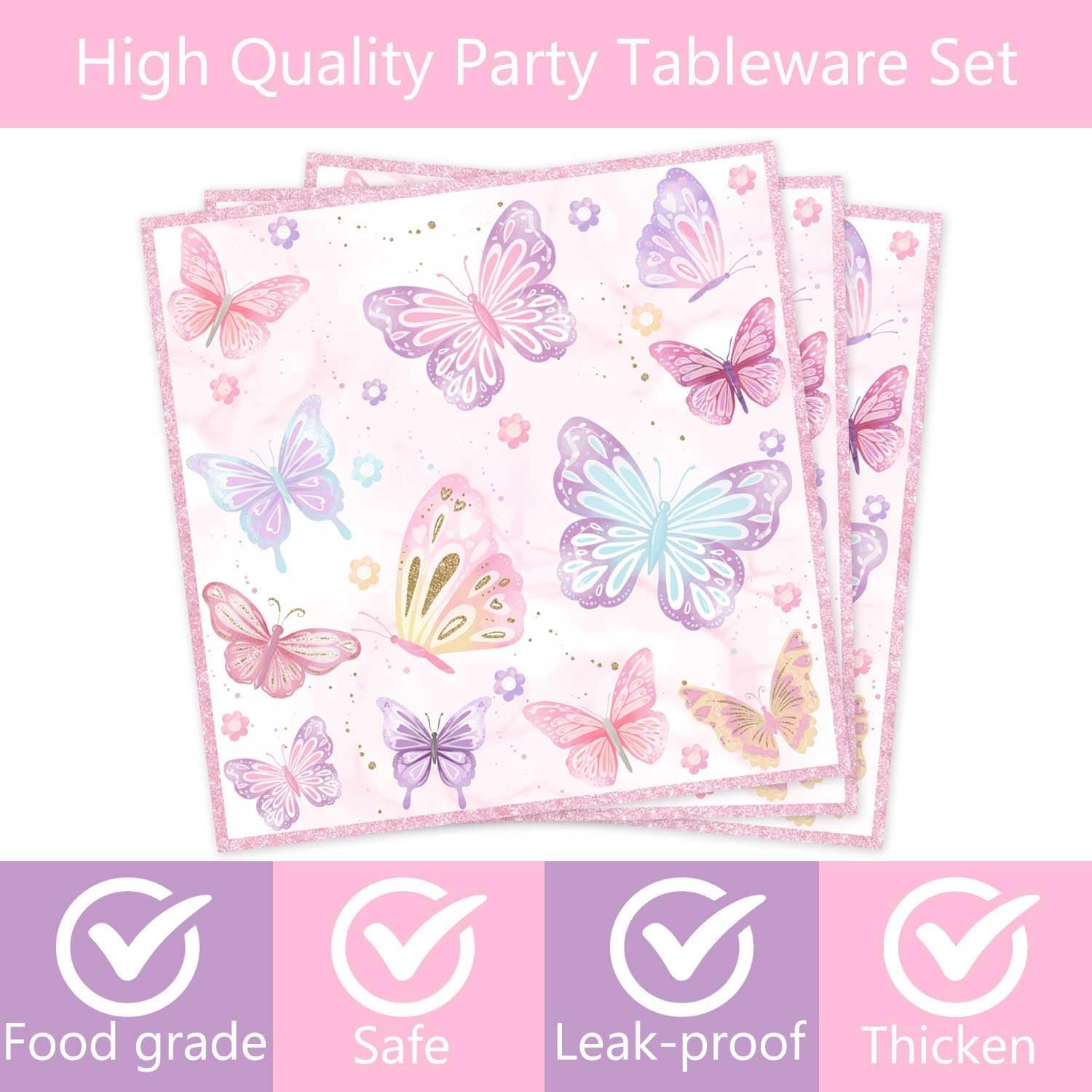 Butterfly First Birthday Decorations Girl Pink Our Little Butterfly is Turning