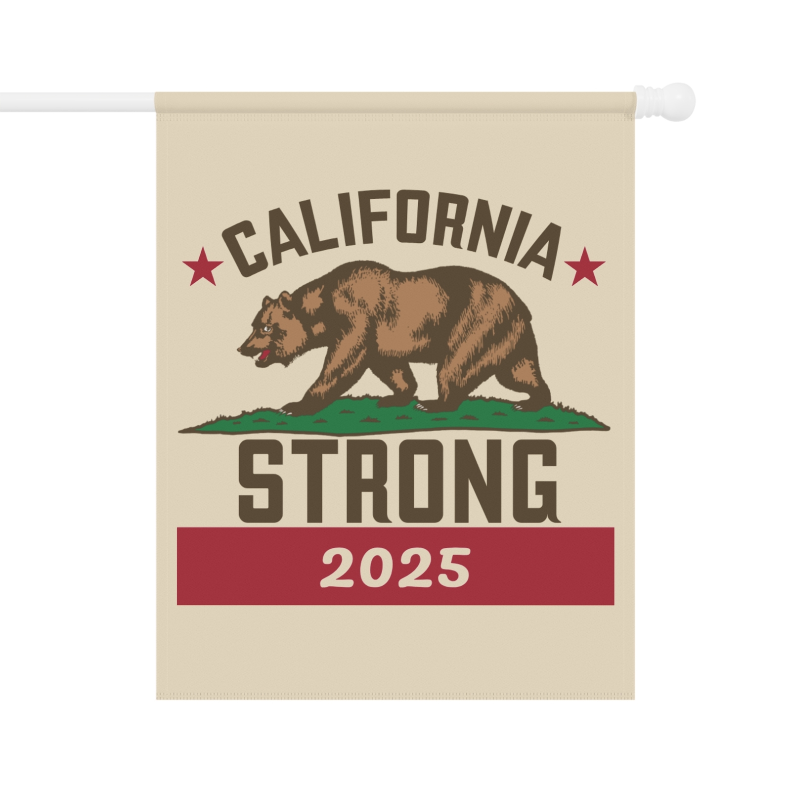 California Strong 2025 Garden Flag, House Banner, Yard Flag, Profits Donated