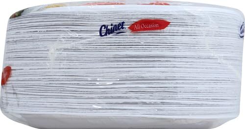 Classic White Round All Occasion Fiber Plates 8.75 Inch 72 Count
