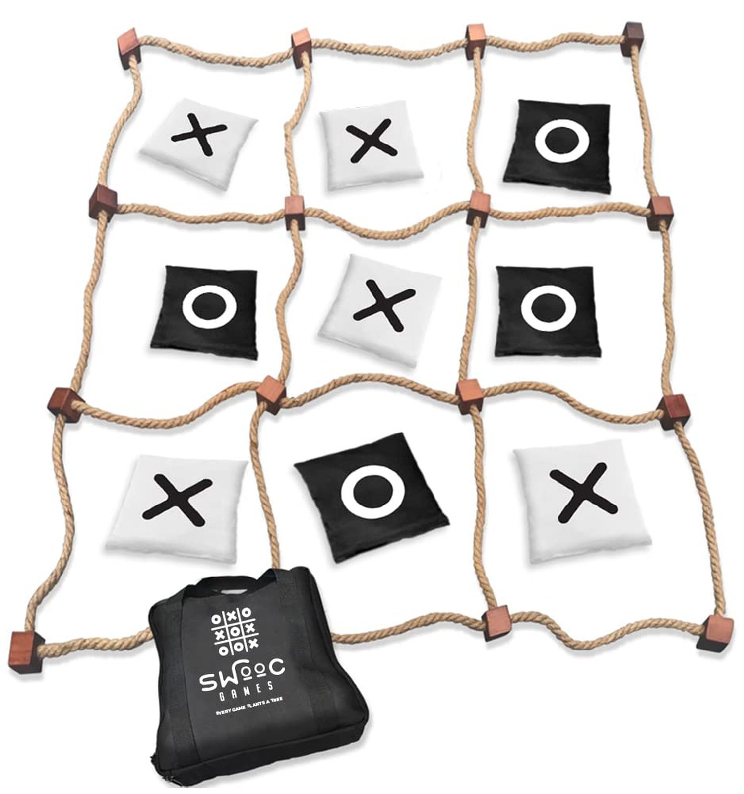 SWOOC Games – Giant Tic Tac Toe Game Outdoor (All Weather) | 3ft x 3ft | Inst…
