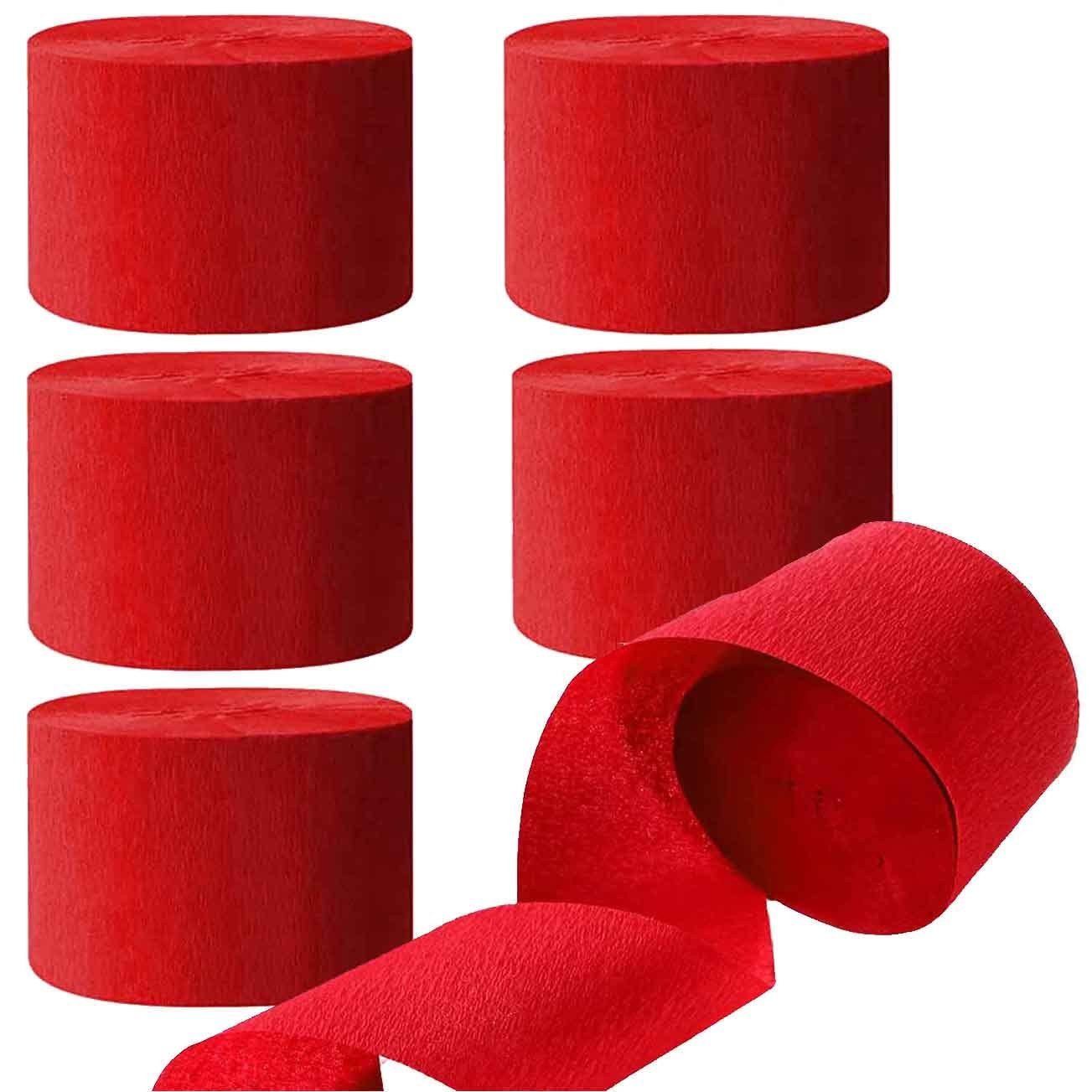 Crepe Paper Streamers 6 Rolls Black Dark Green Gold 82 FT Party Decoration