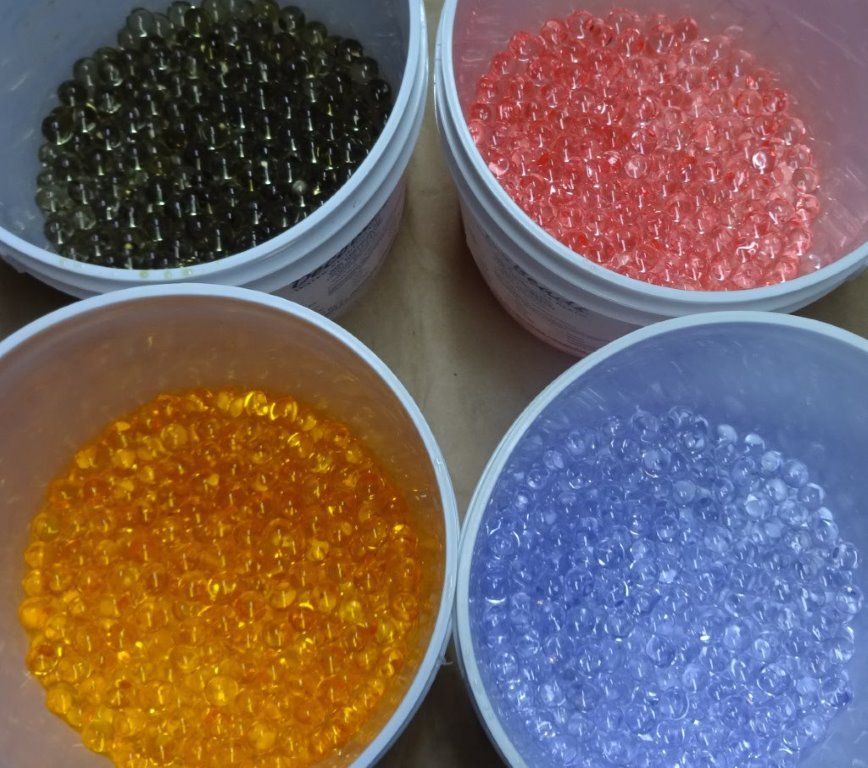 Water beads -USA water jelly beads – vase filler pearls -each pk makes 1 1/2 Qrt