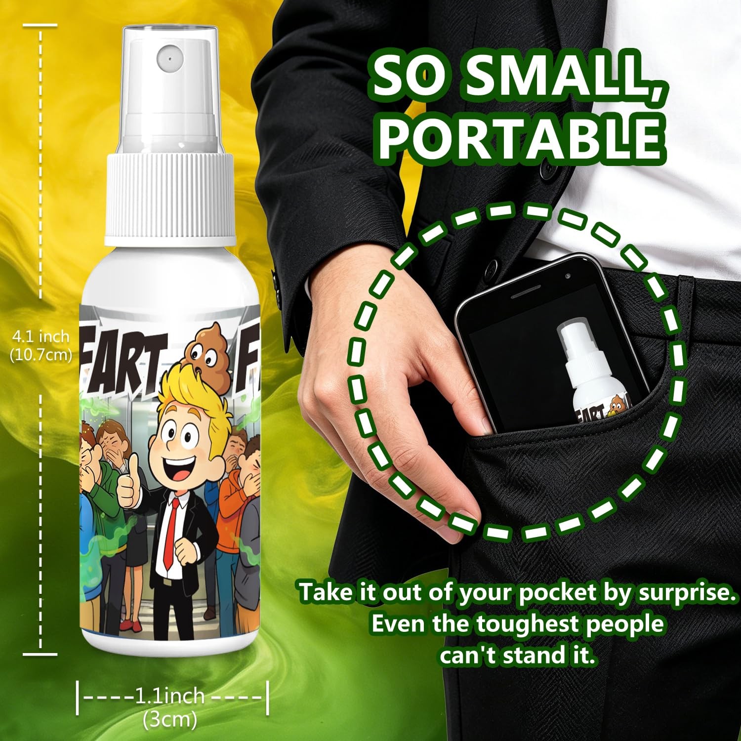 Funny Fart Spray Stink Bomb Gag Joke Adult Kids Prank 1OZ