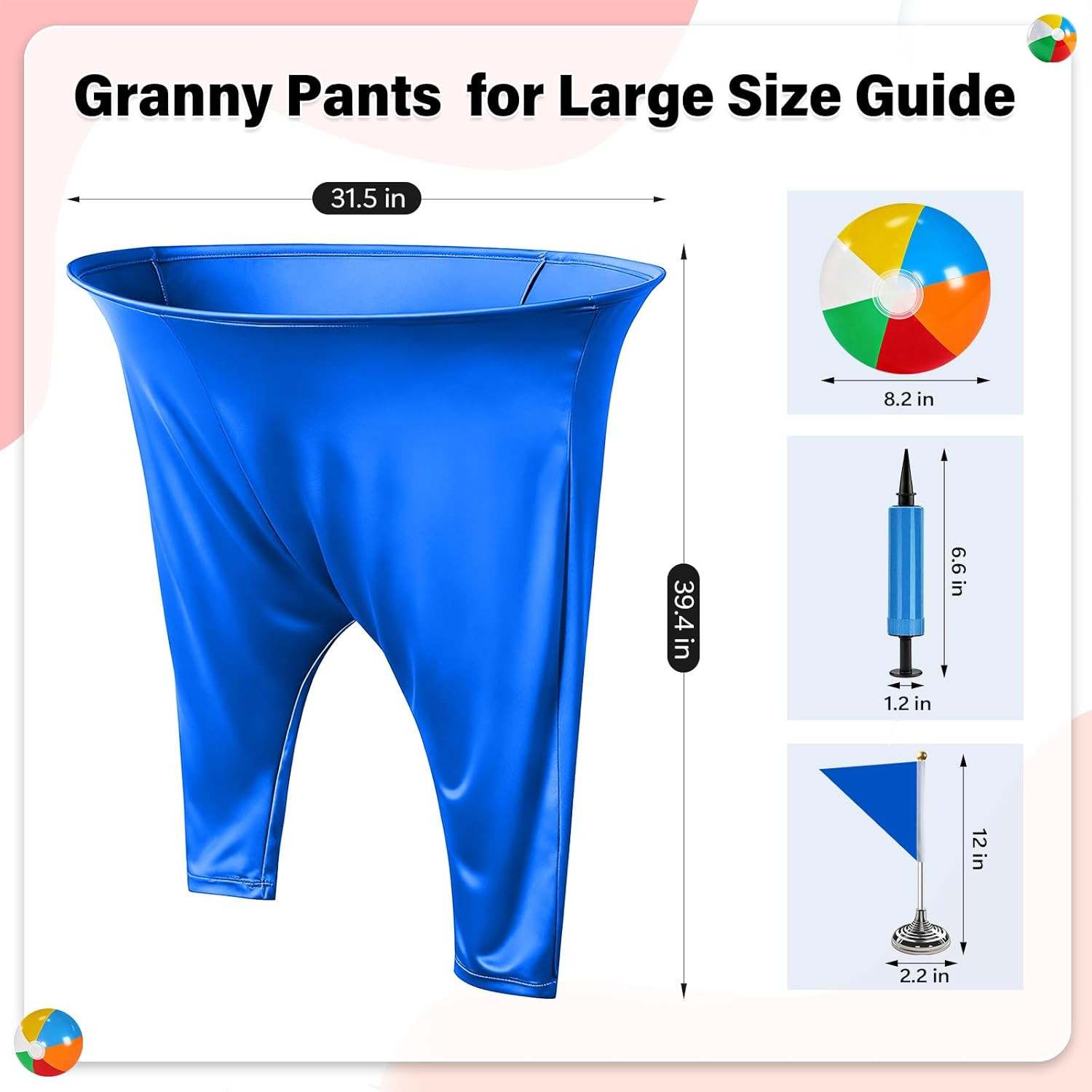 Granny Pants Outdoor Game Set for Adults with Balls and Accessories, Large