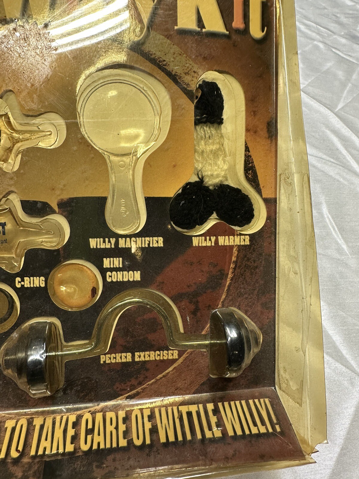 Vintage Wittle Willy Kit Novelty Stag Bachelorette Man Cave Penis Care Gag Gift