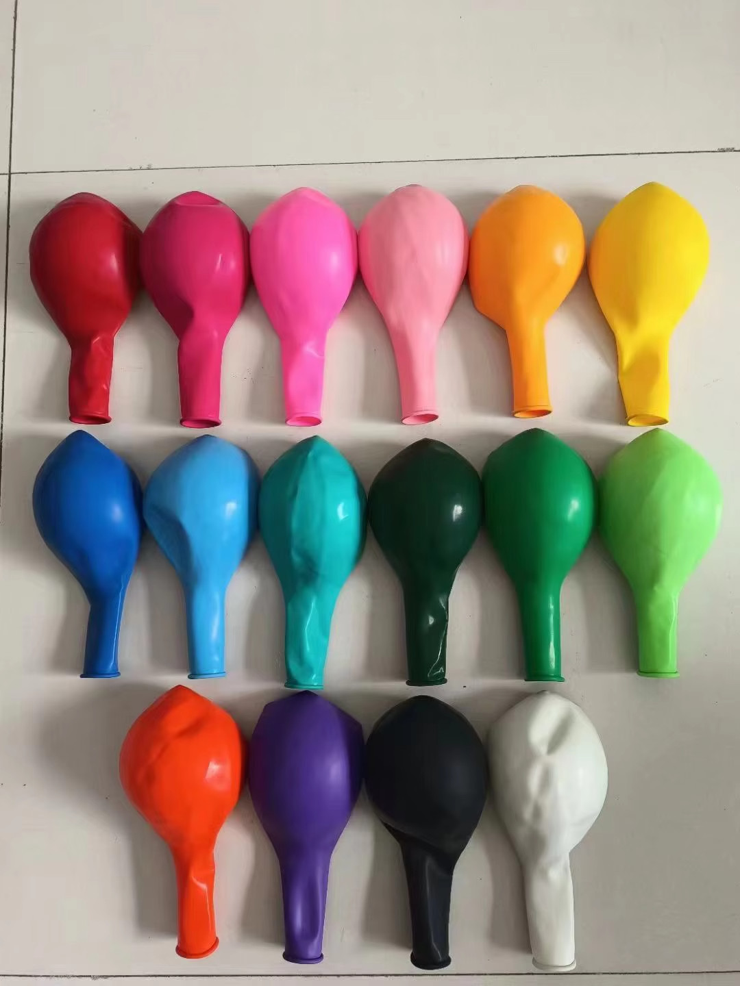 12 inch Thick Assorted Color Round Balloons 100 pcs