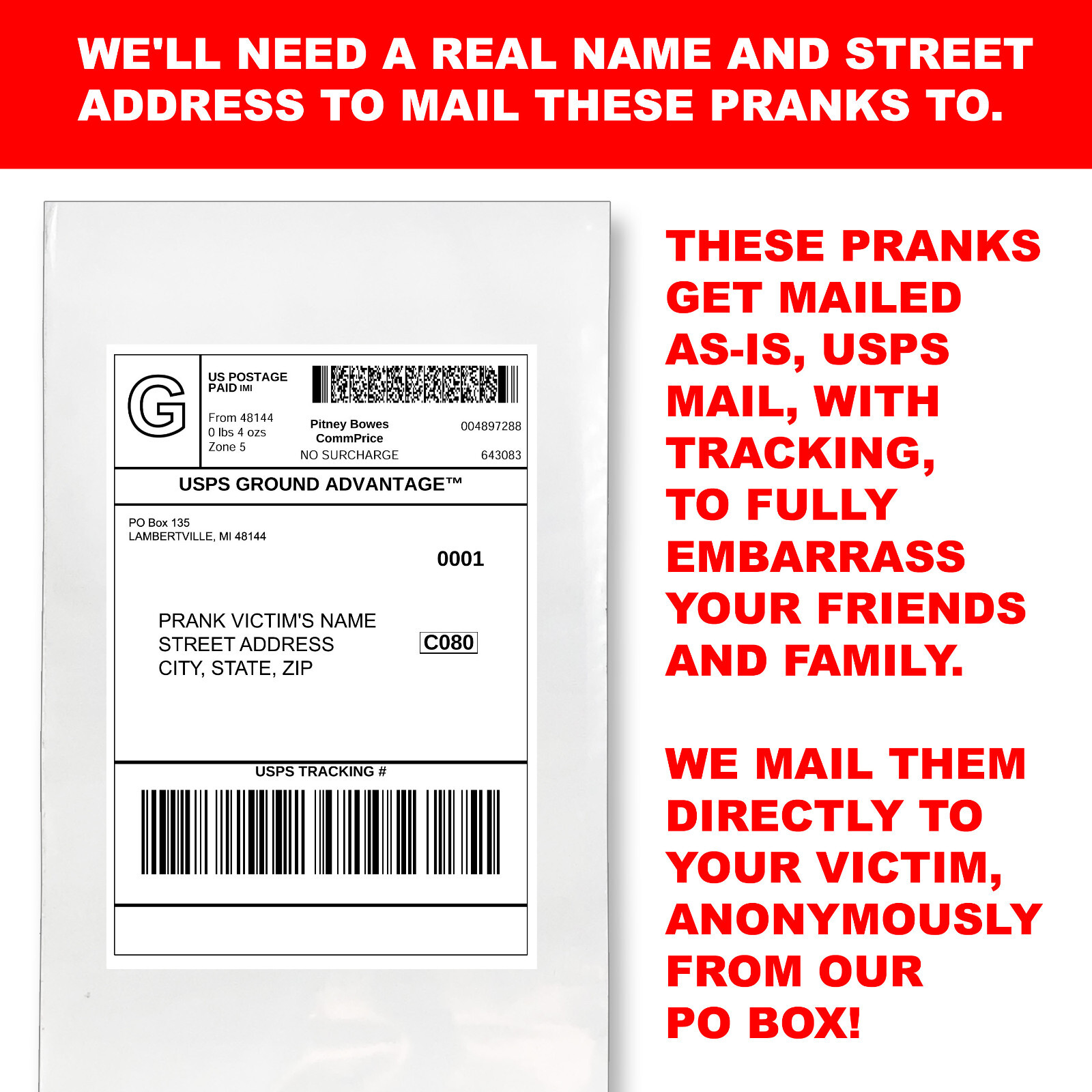 Prank Adult Joke Gag Gift gets Sent Directly to your Friends for Embarrassment!