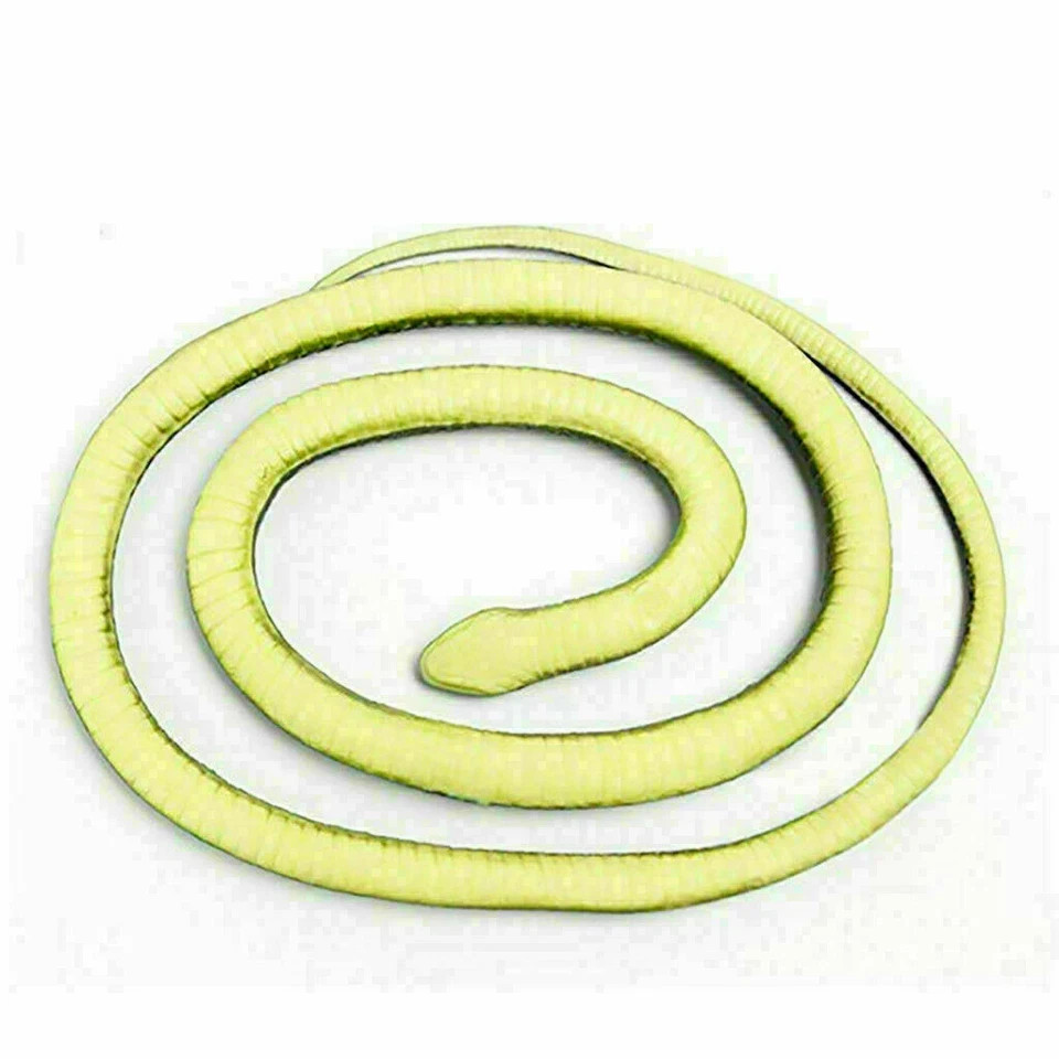 1/2X Realistic Fake Snake 50″ Lifelike Scary Rubber Scare Toy Prank Party Garden