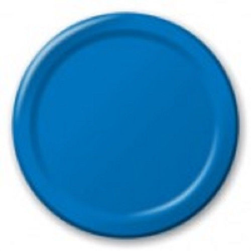Solid Plates 9″ Lunch 7″ Dessert Red Blue Yellow Green Purple Pink Black Orange