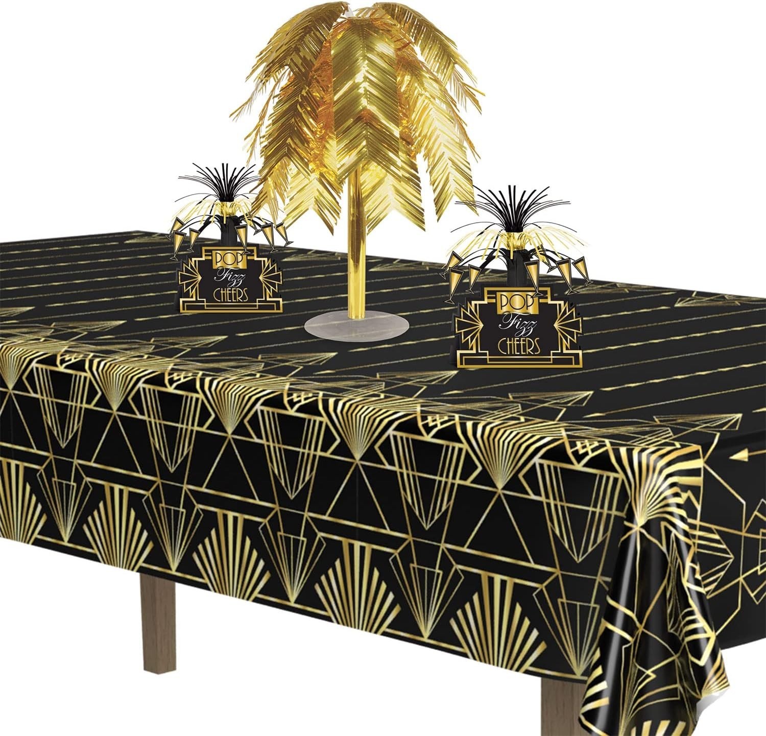 2-Count Great 1920s Tablecover Art Deco Decor & Table Decorations Party