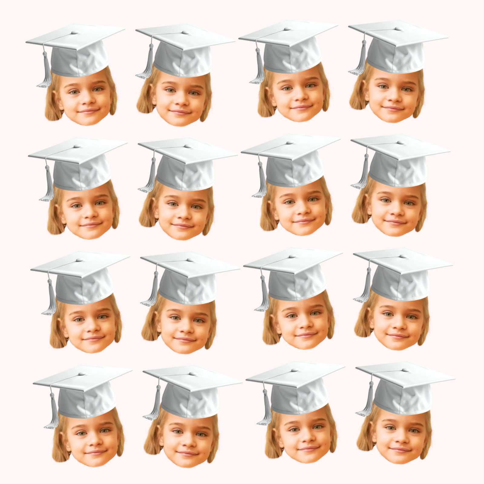 Personalized Custom Face Graduation Party Confetti (100)