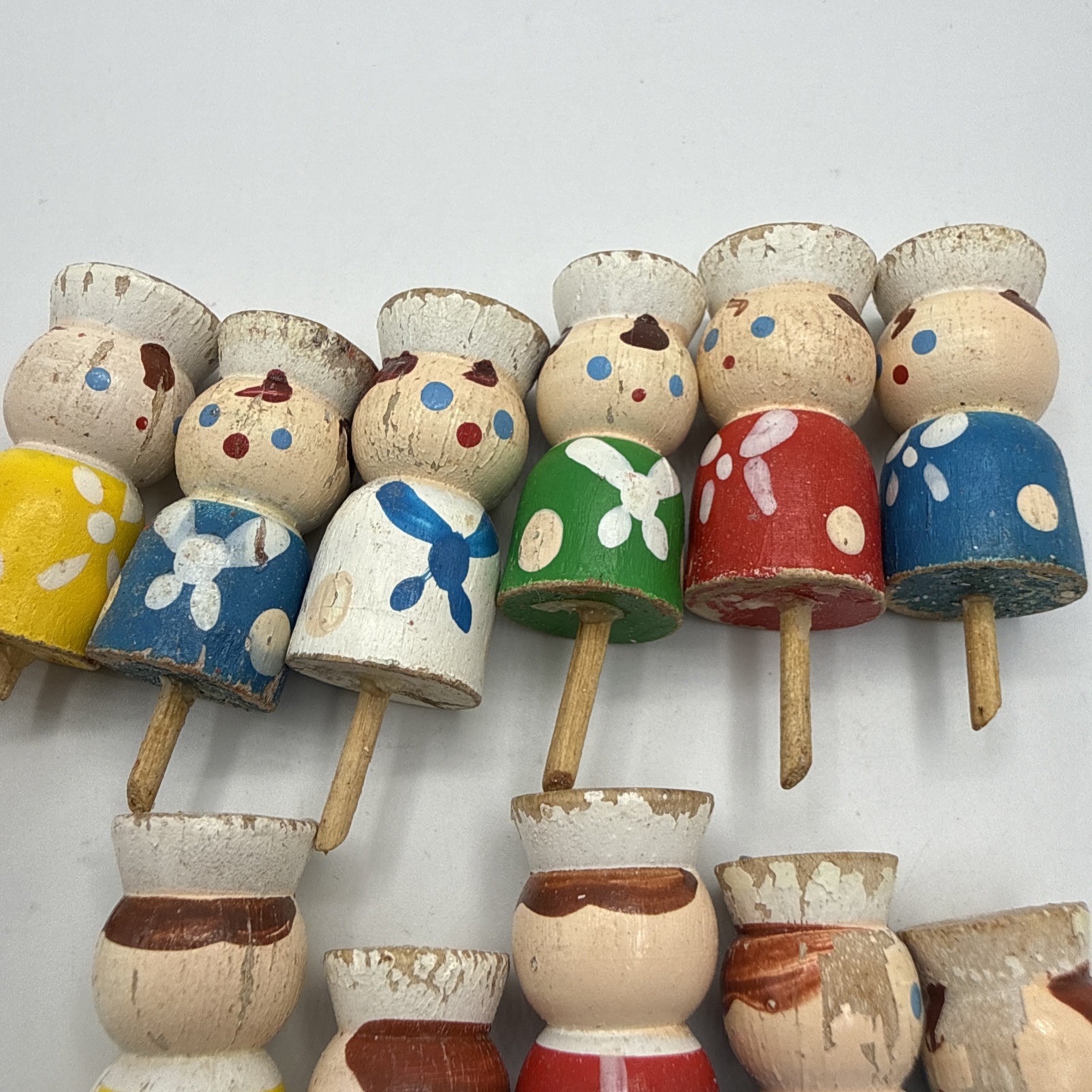 Vintage Wooden Sailor Ship Cake Toppers Candles holders retro Baking Birthday