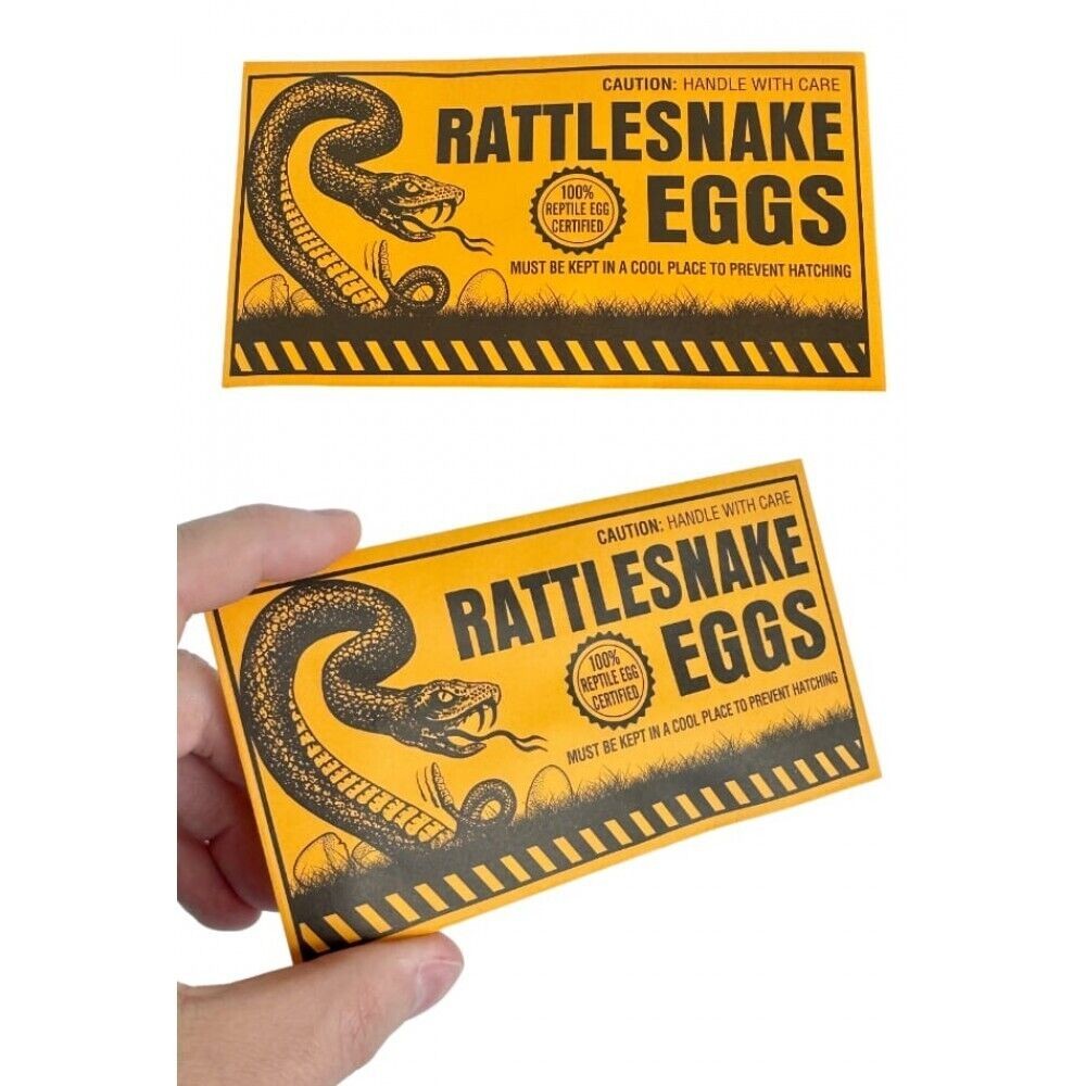 12 Rattlesnake Egg Envelopes – gag prank joke funny toy noise maker (1 dozen)