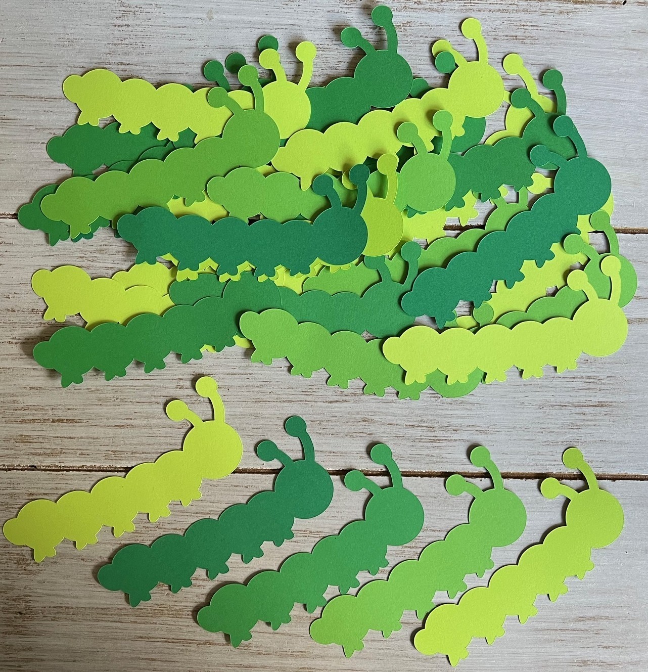 Green paper Caterpillar Cutouts Party Decorations Bulletin Board Classroom decor