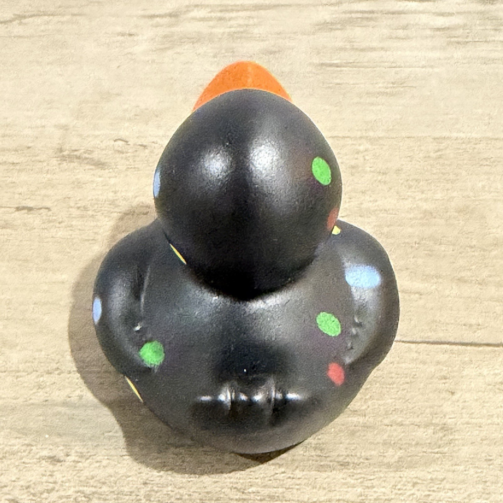 Jeep Rubber Duck 2″ Black Confetti Spotted Dots Jeep Wrangler Duckie