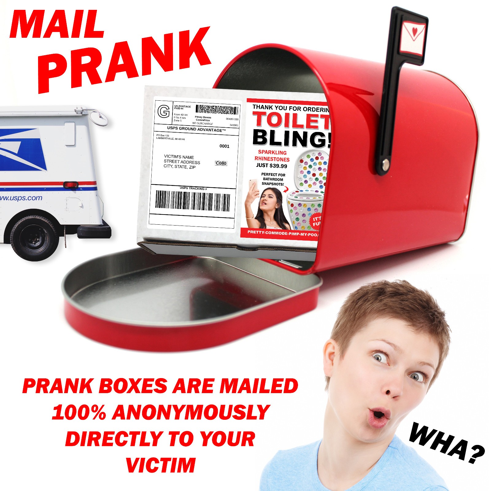 Toilet Humor Prank Mail Sent Directly to your Friends to Embarrass Them!