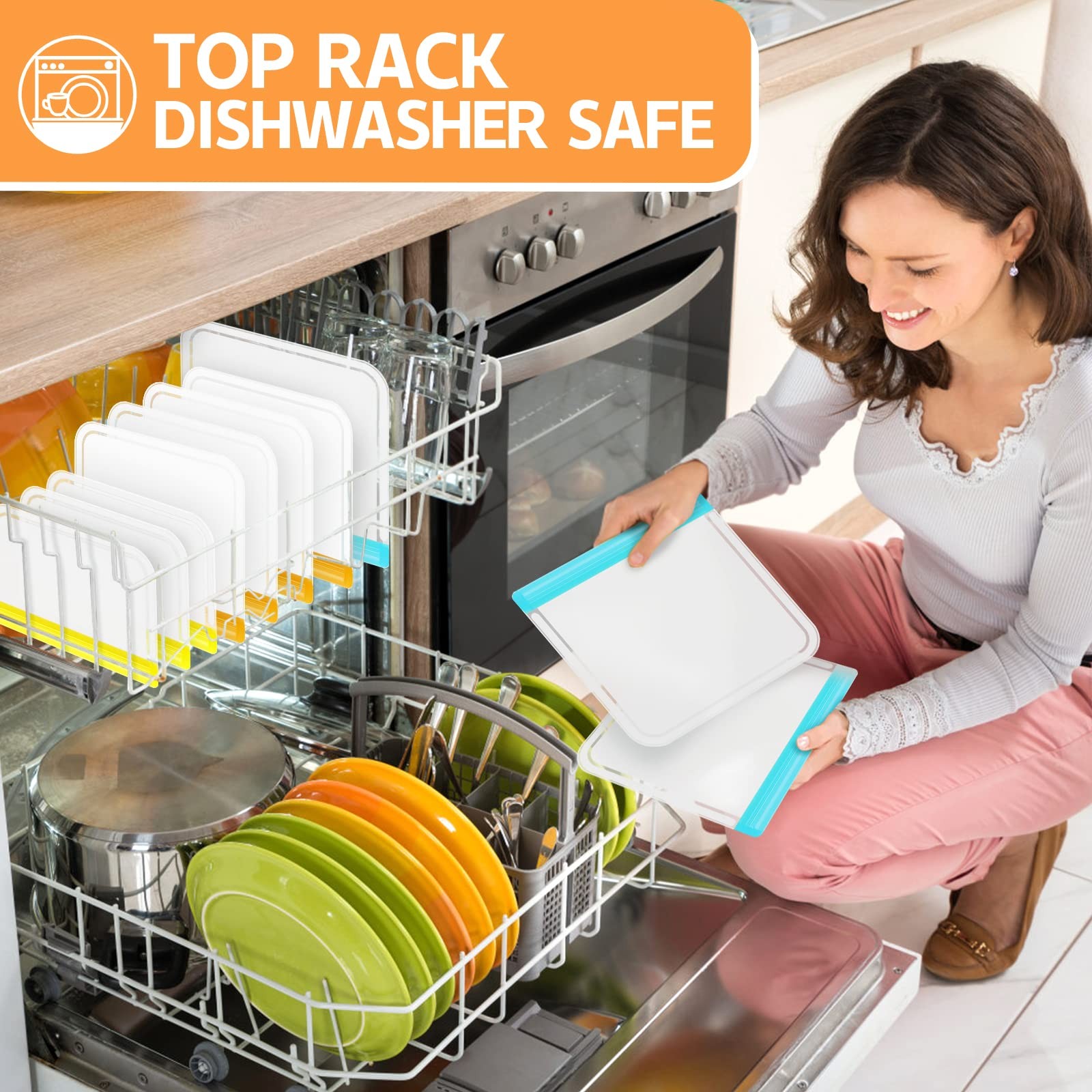 10 Pack Dishwasher Safe Reusable Bags, Leakproof Reusable Freezer Bags, BPA Free