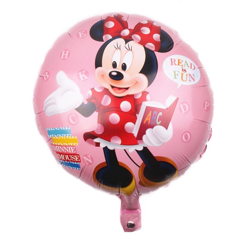 10 Pcs Disney Minnie Mouse Birthday Balloons – Party Supplies Decorations 18 in