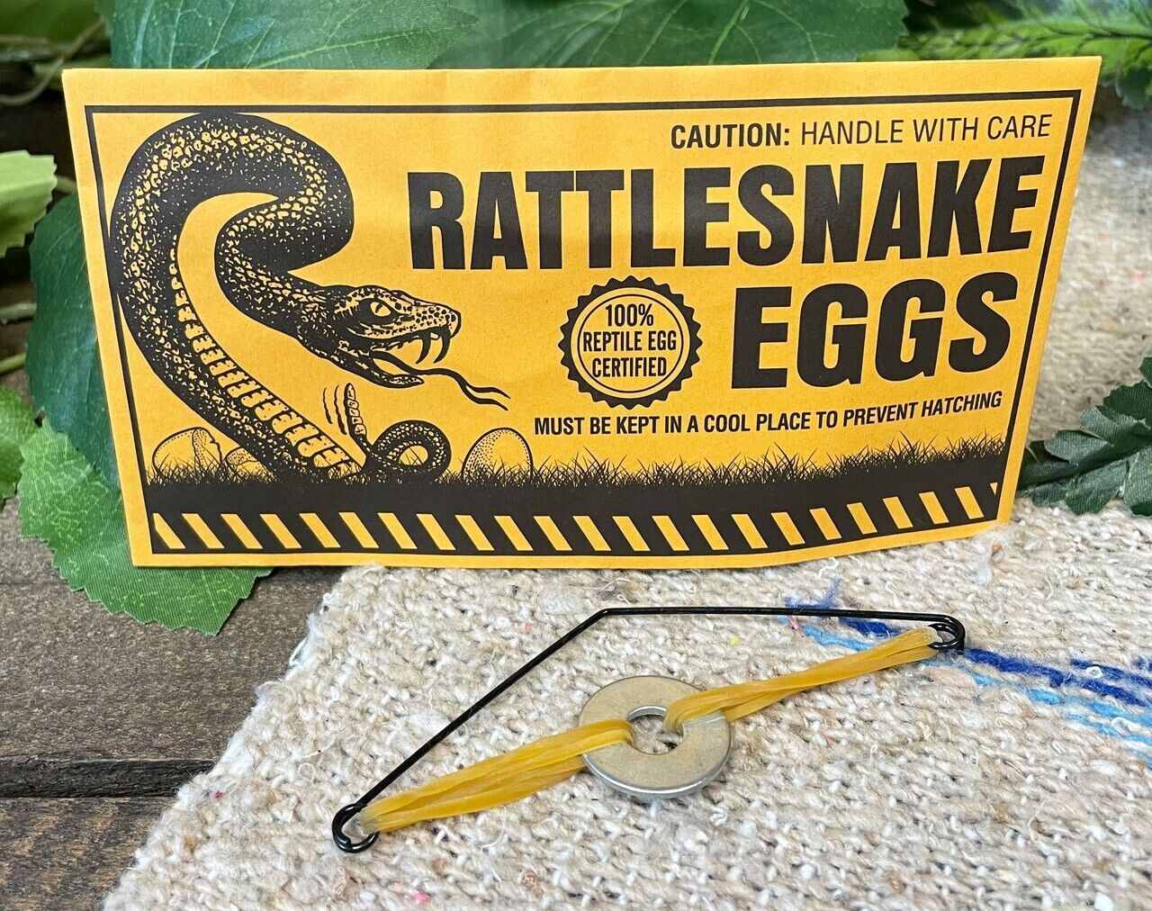 10 Rattlesnake Egg Envelopes – Classic Gag Prank Joke Toy Noise Maker FUNNY!