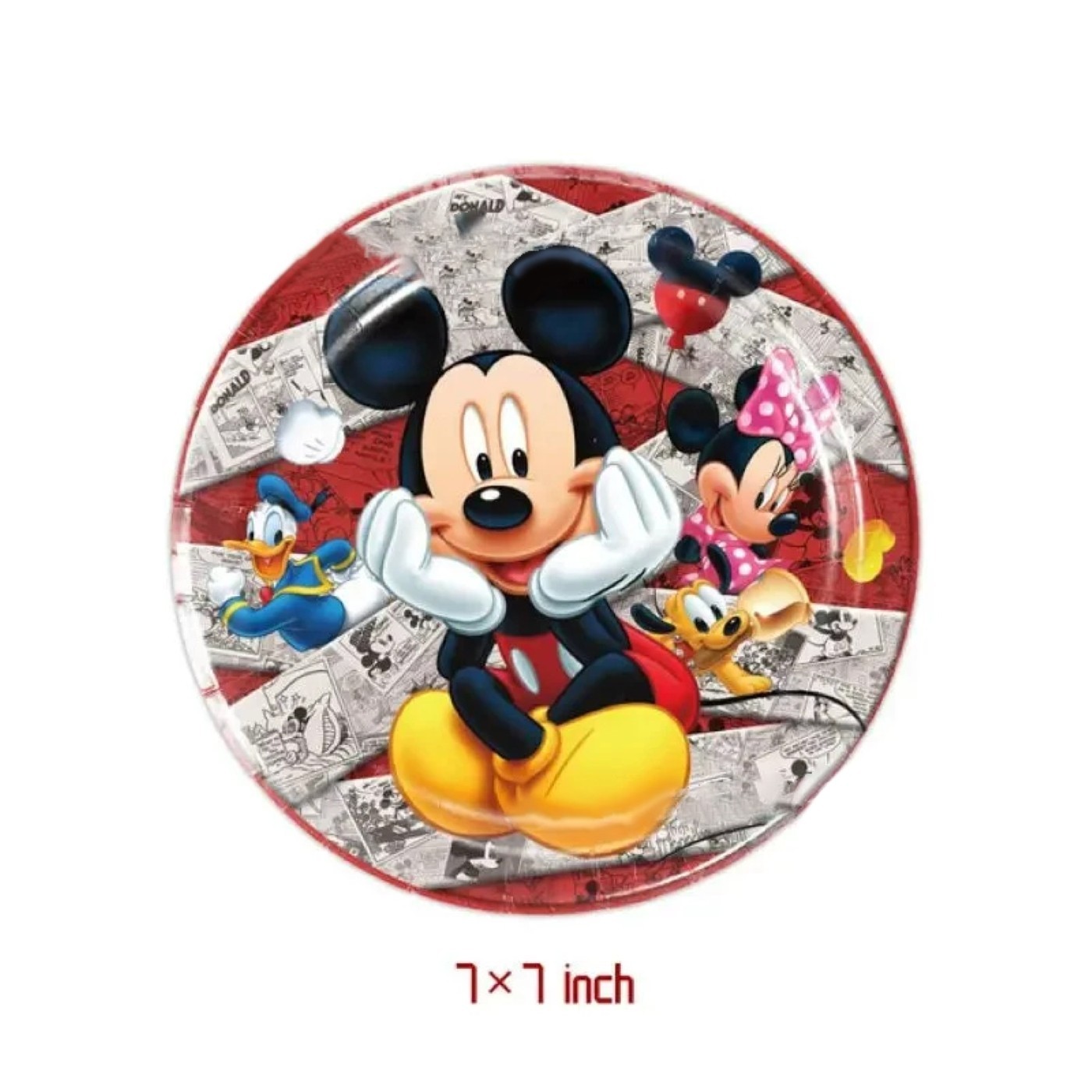 81 pcs, Mickey Mouse birthday party supplies, birthday decorations 10 guests.