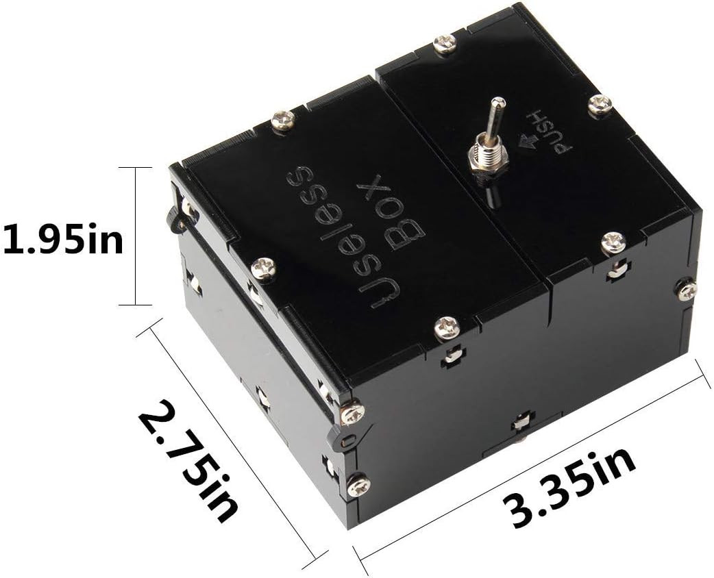 Sansheng Useless Box,Fully Asembled Mini Edition Useless Box for Birthday and Pa