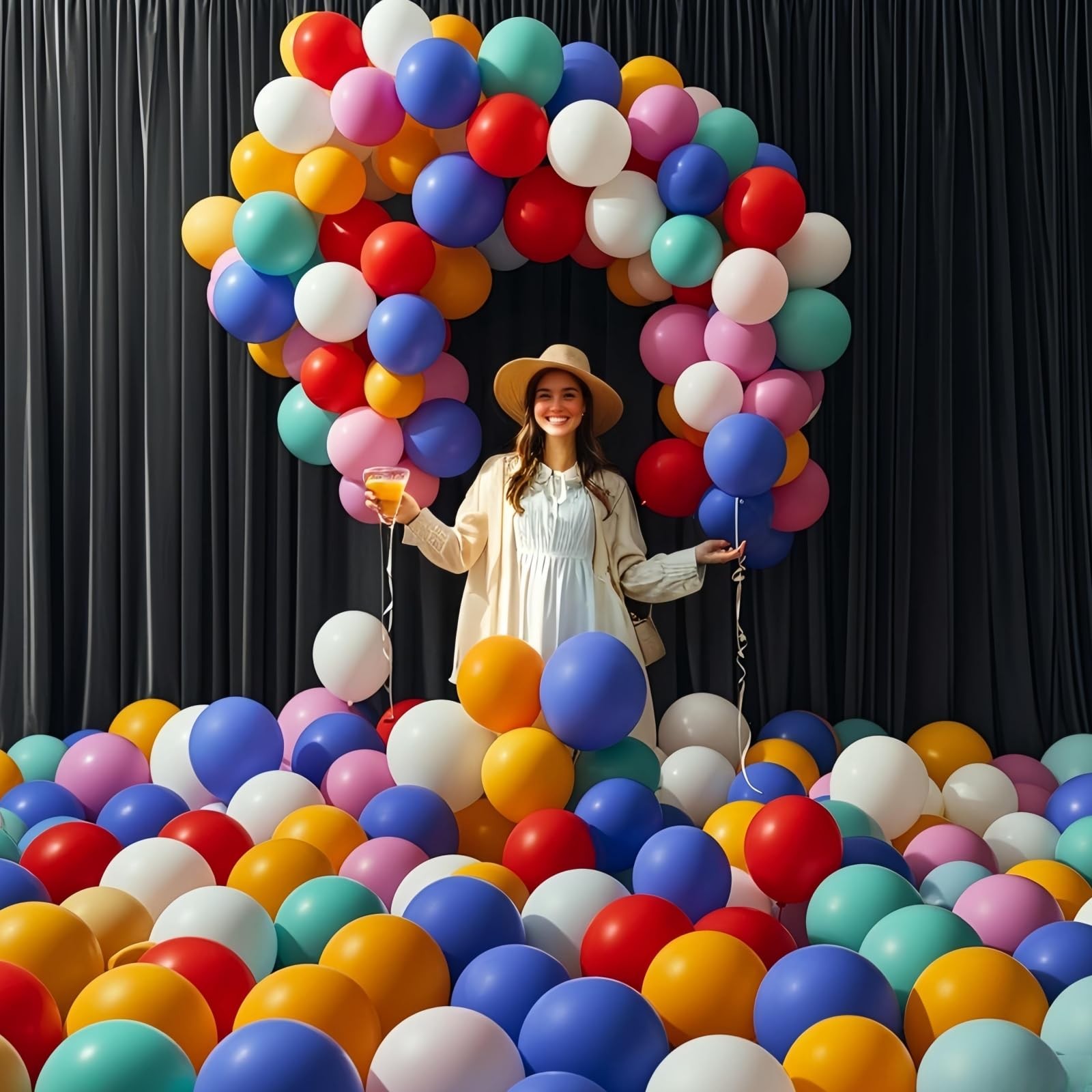 300 Pcs 12 Inch Balloons 15 Kinds Colors Latex Colorful Party Balloon Bulk fo…