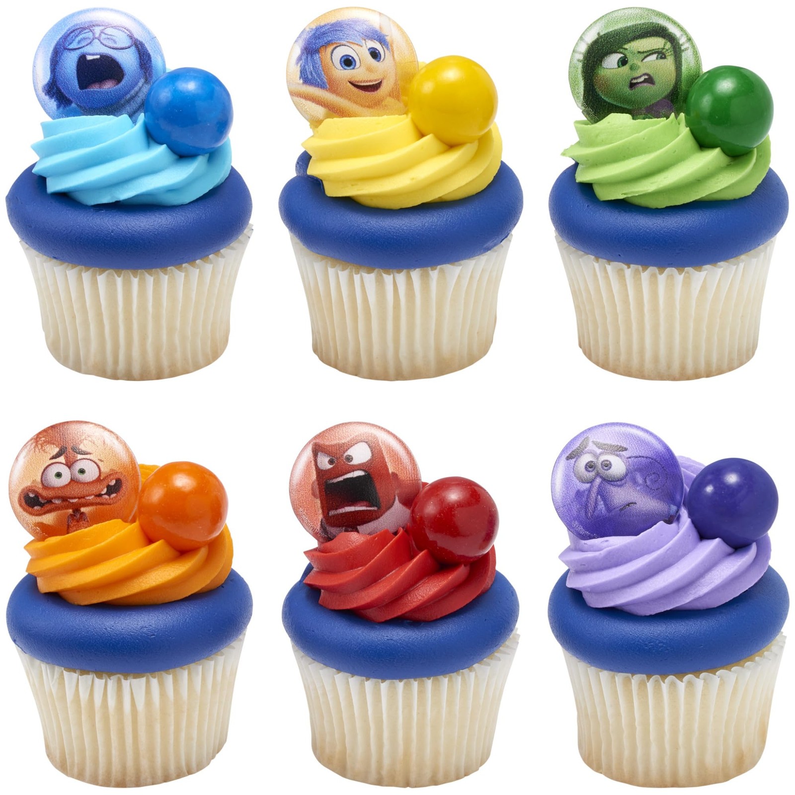 DecoPac Disney & Pixar’s Inside Out 2 Bursts of Emotion Rings, Multicolored Cupc