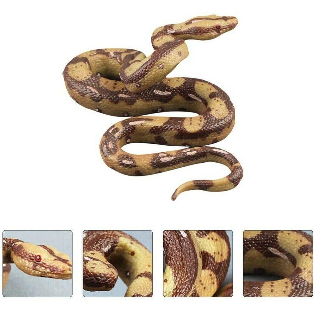 Realistic Big Rubber Snake Lifelike Scary Prank Toy Joke Party Prop Garden