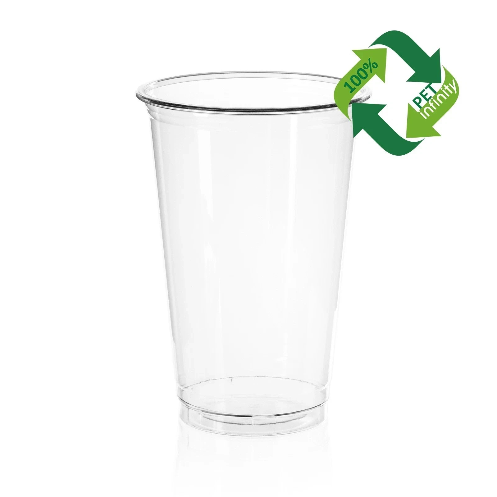 5-50x Reusable Smoothie Cups with Lids 16oz 500ml Milkshake Cold Drinks Juice