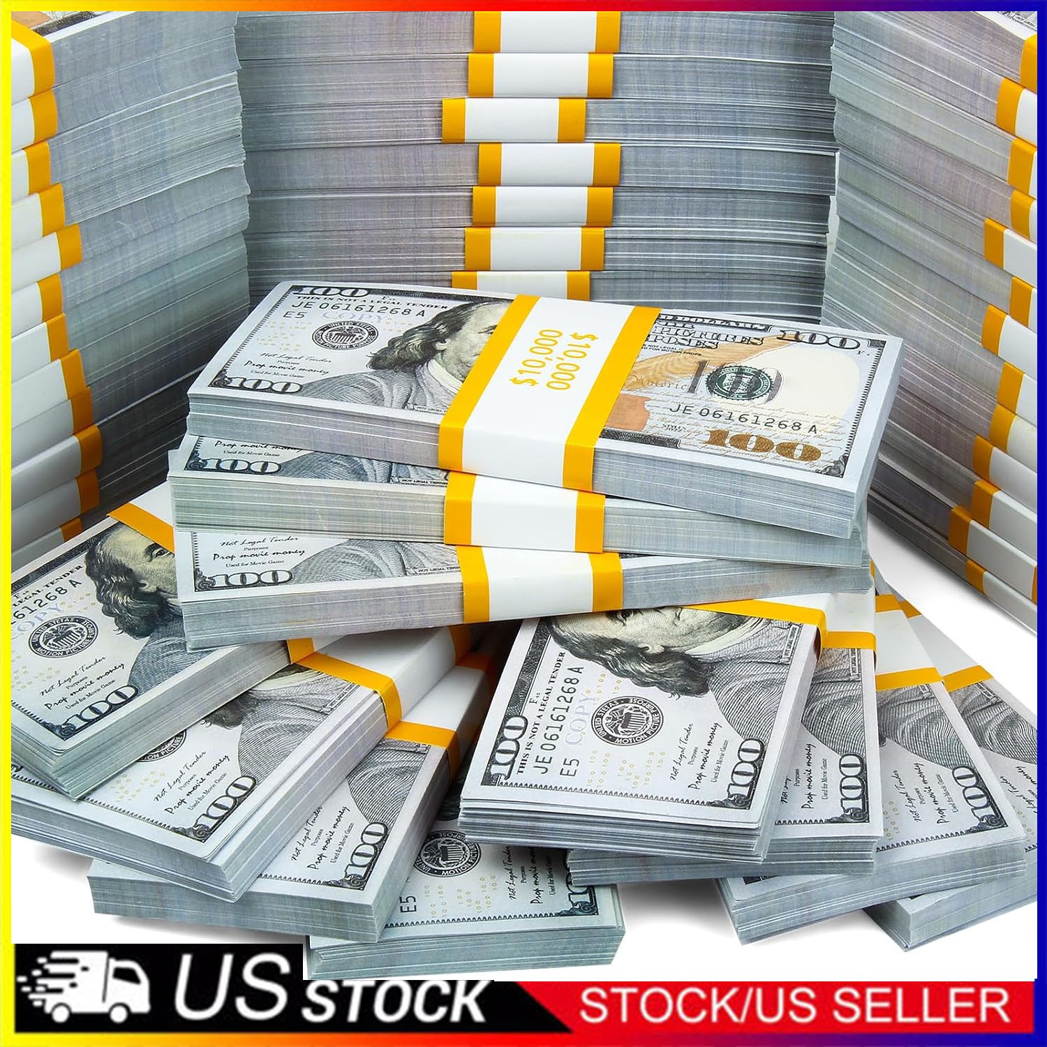FAKE BANK GAMES PLAY MONEY KIDS CASH PAPER 100 PCS 100 DOLLAR BILLS $$$ PARTY US