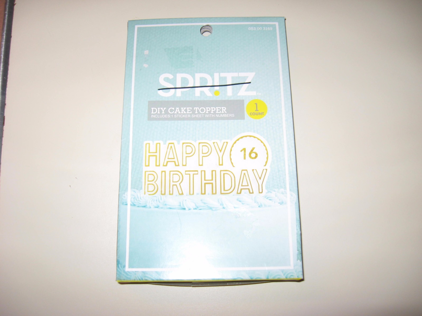 3 SPRITZ DIY CAKE TOPPERs-INCLUDES 1 STICKER SHEET WITH NUMBERS – NEW IN PACKAGE