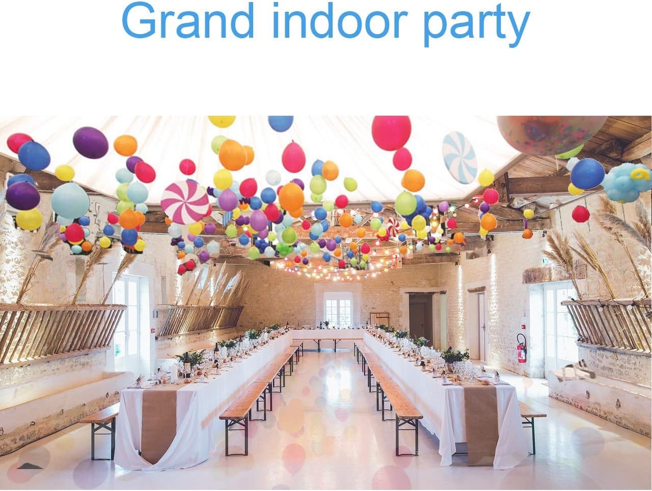 100 Pcs Rainbow Assorted Balloons 12 In for Birthday Baby shower and Party Decor