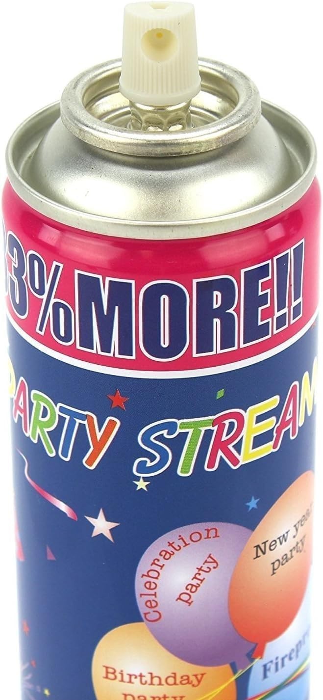 6 Pack Party Streamer Spray String in a Can – 3 oz Each – Fun Party Favors & …