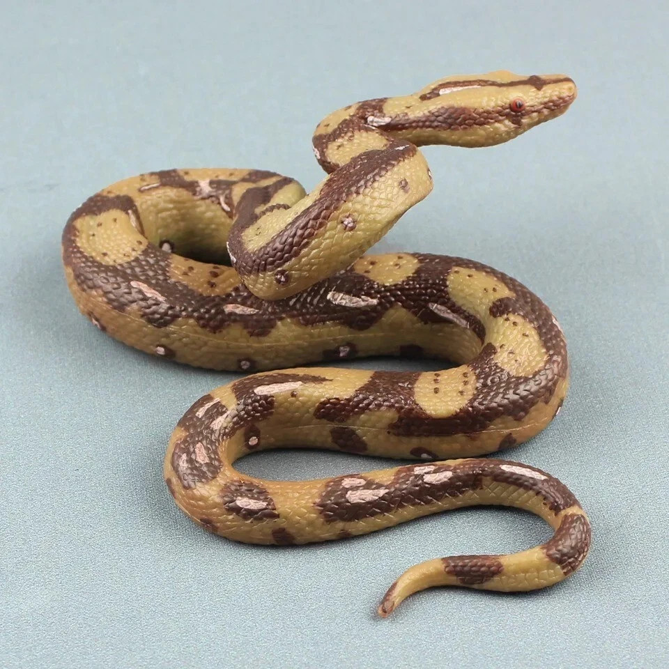 Realistic Fake Snake Toy Large Rubber Python Prank Prop Halloween Decoration