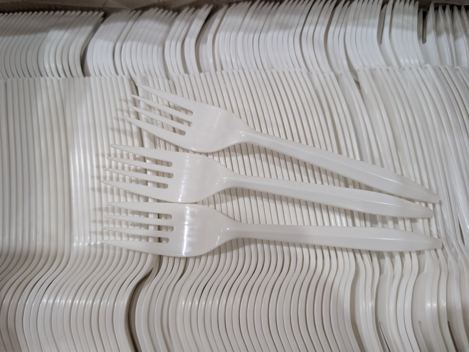 Medium Weight Disposable Plastic Forks Bulk White Plastic Silverware 1000ct