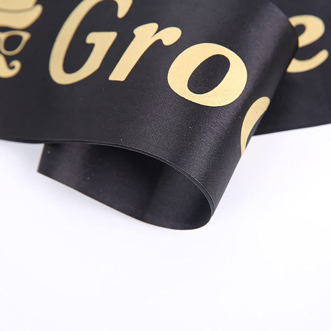 Bachelorette Party Sash Set- Bride and Groom Sash for Wedding Bridal Shower P…