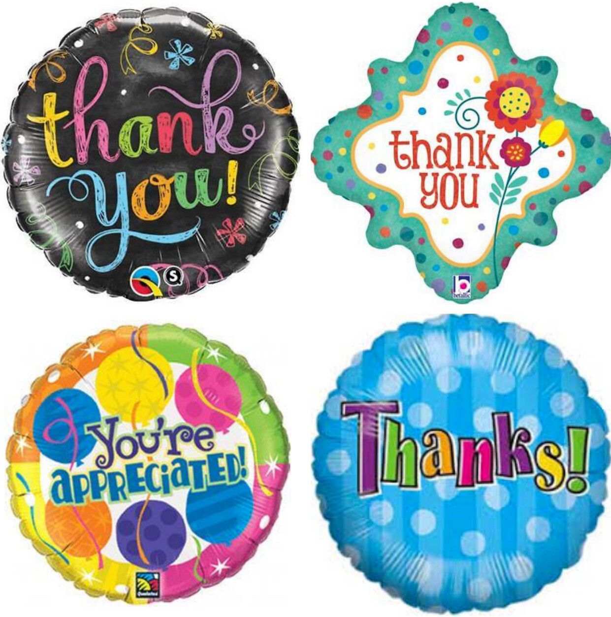 Thank You 18″ You’re Appreciated Thanks Foil Mylar Balloons A