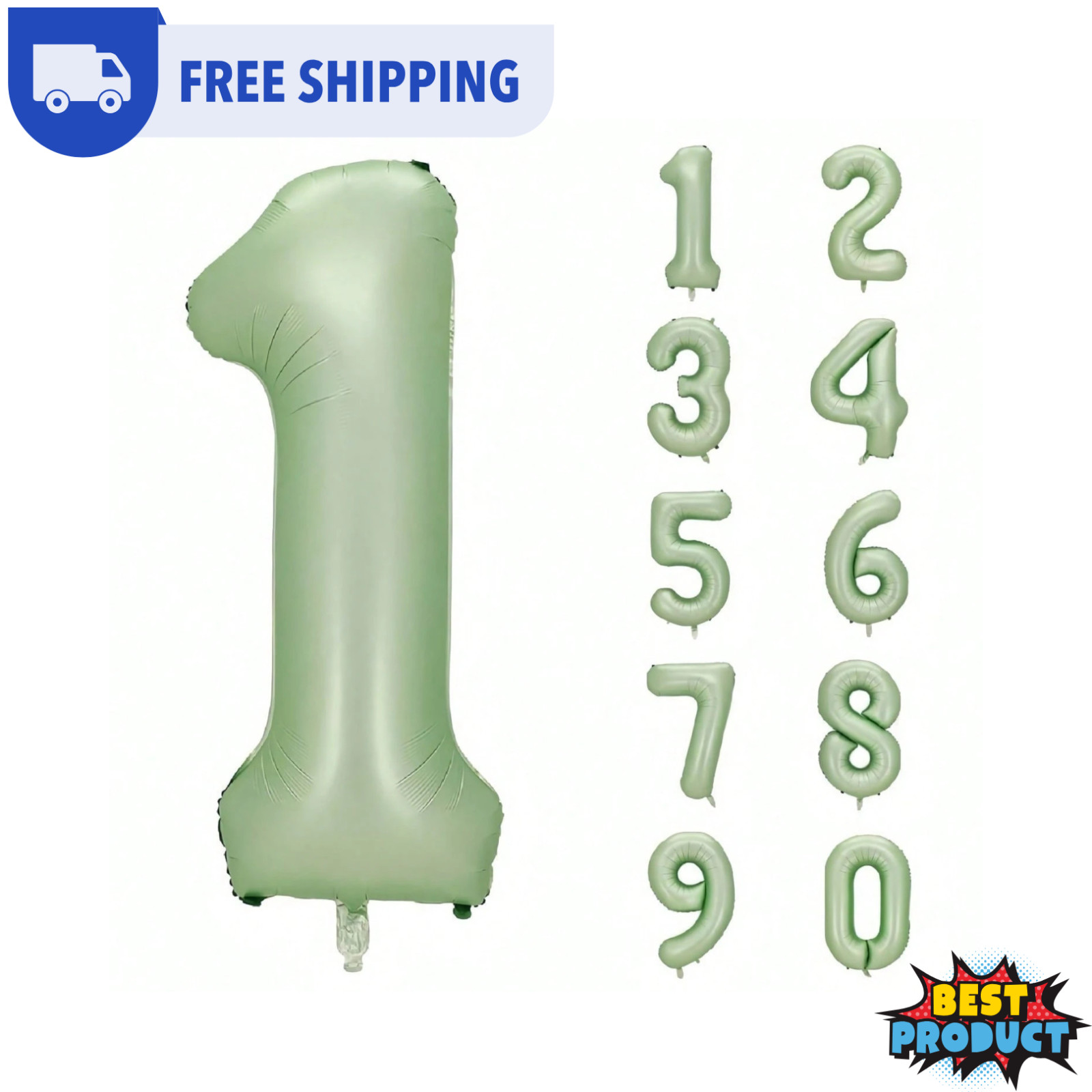 Large Number Balloons 40 Inch Foil 0-9 Giant Helium Air Birthday Party Decor USA