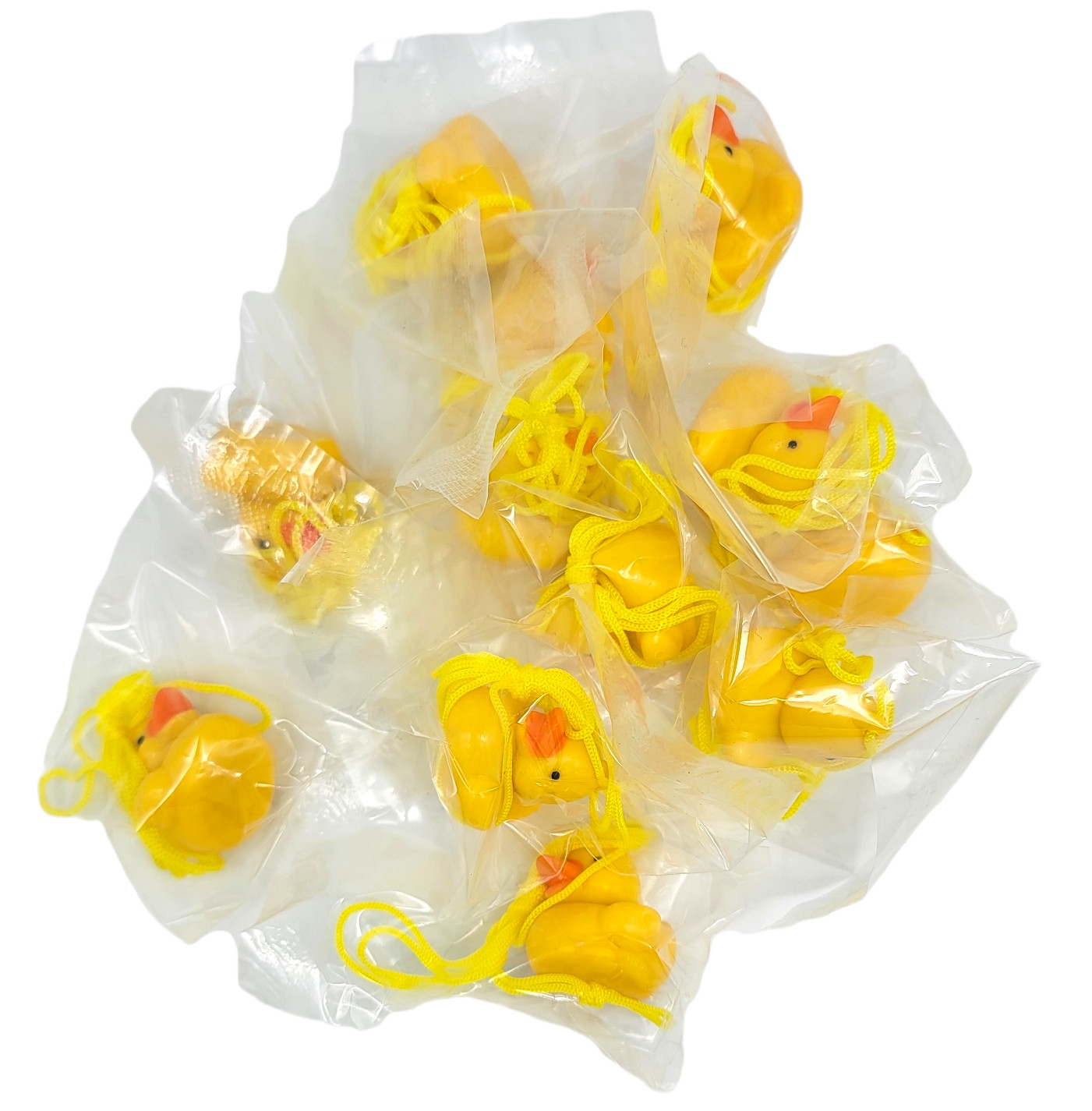 Cool Classic Mini Duck Necklaces (12 Pack) Yellow Duckies. Plastic. Party Favor