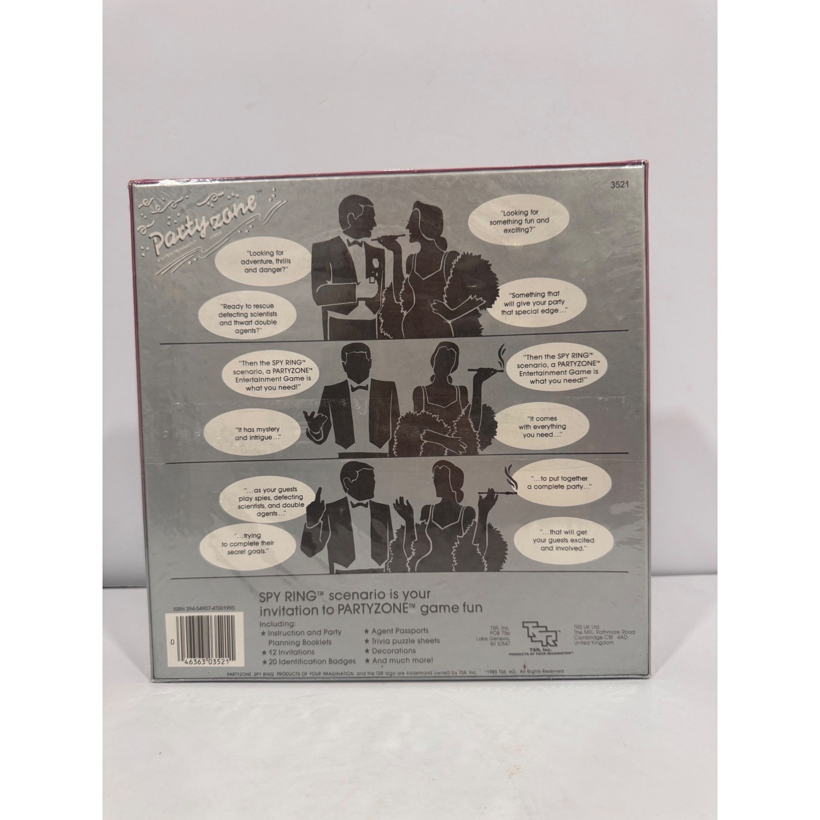 Party Zone Spy Ring Scenario Game for Adults Ages 8 and Up NIB