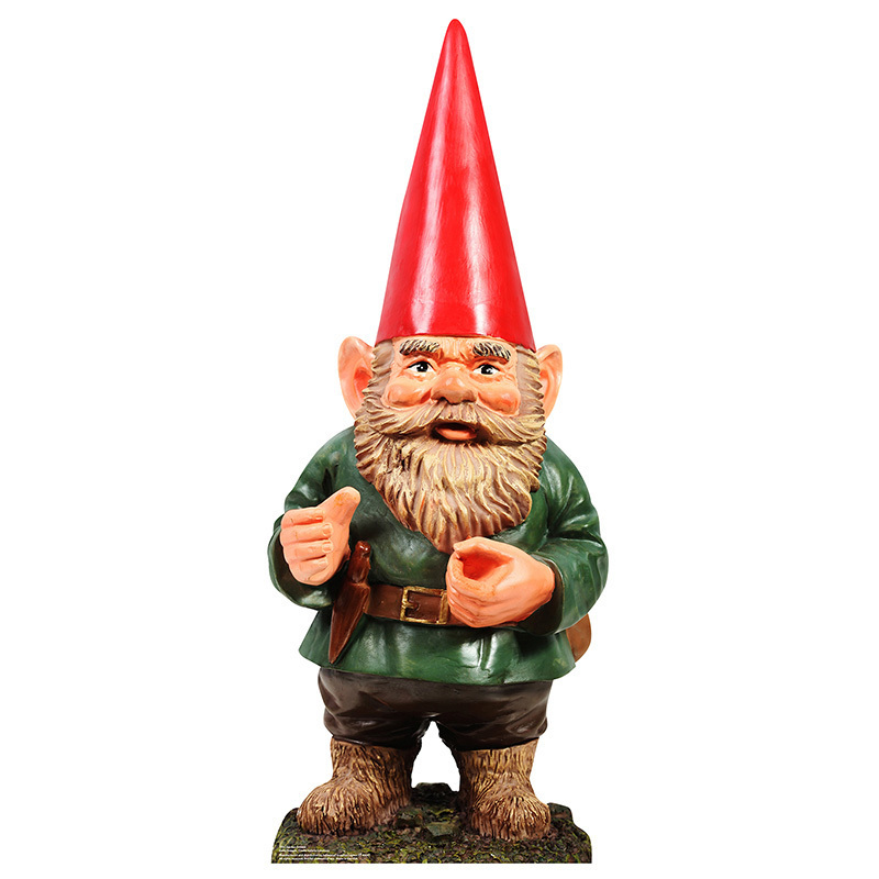 GARDEN GNOME Lawn Gnome 4 Foot Tall CARDBOARD CUTOUT Standee Standup Poster Prop