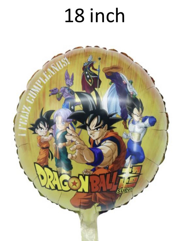4 pc DRAGON BALL Z SUPER BIG 29” Party Birthday GOKU HERO Helium Balloon USA