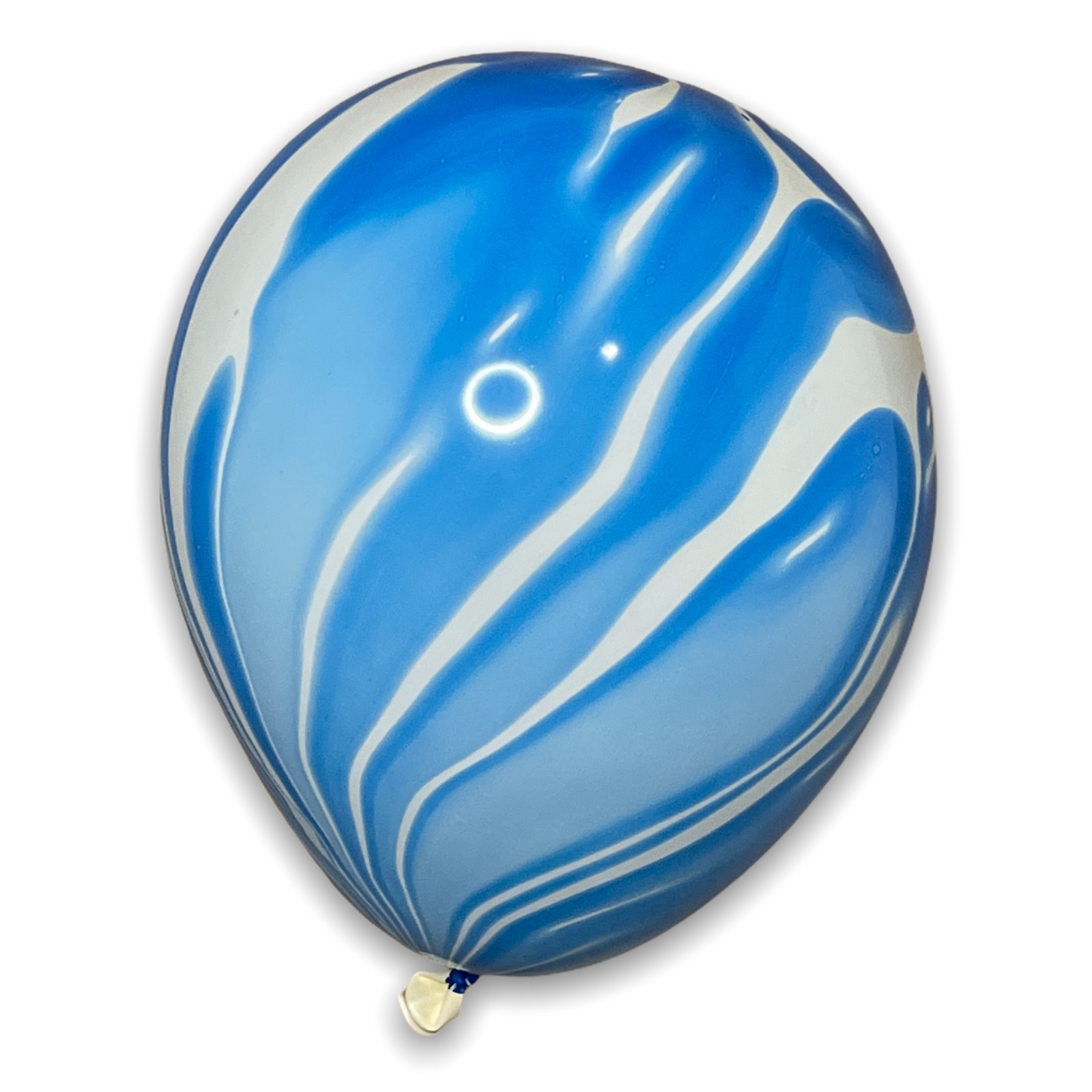 12 Pack Blue White Swirl Marble Balloons Tie Dye Circus Party 12″ Birthday Party