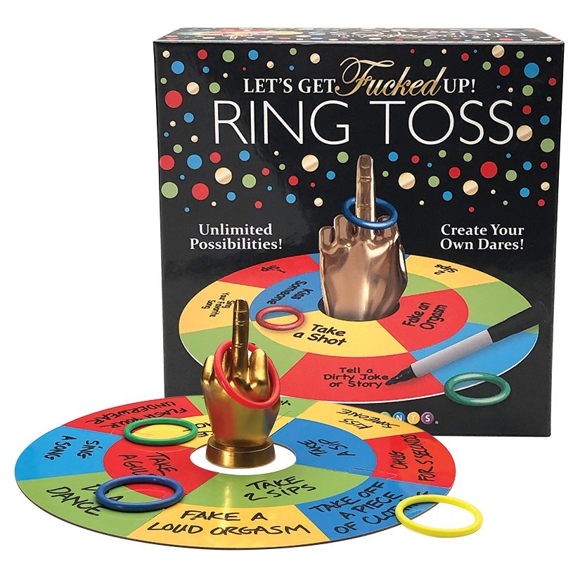 Let’s Get F*cked Up Ring Toss Drinking Party Game Fun Bar Outdoor Bachelorertte