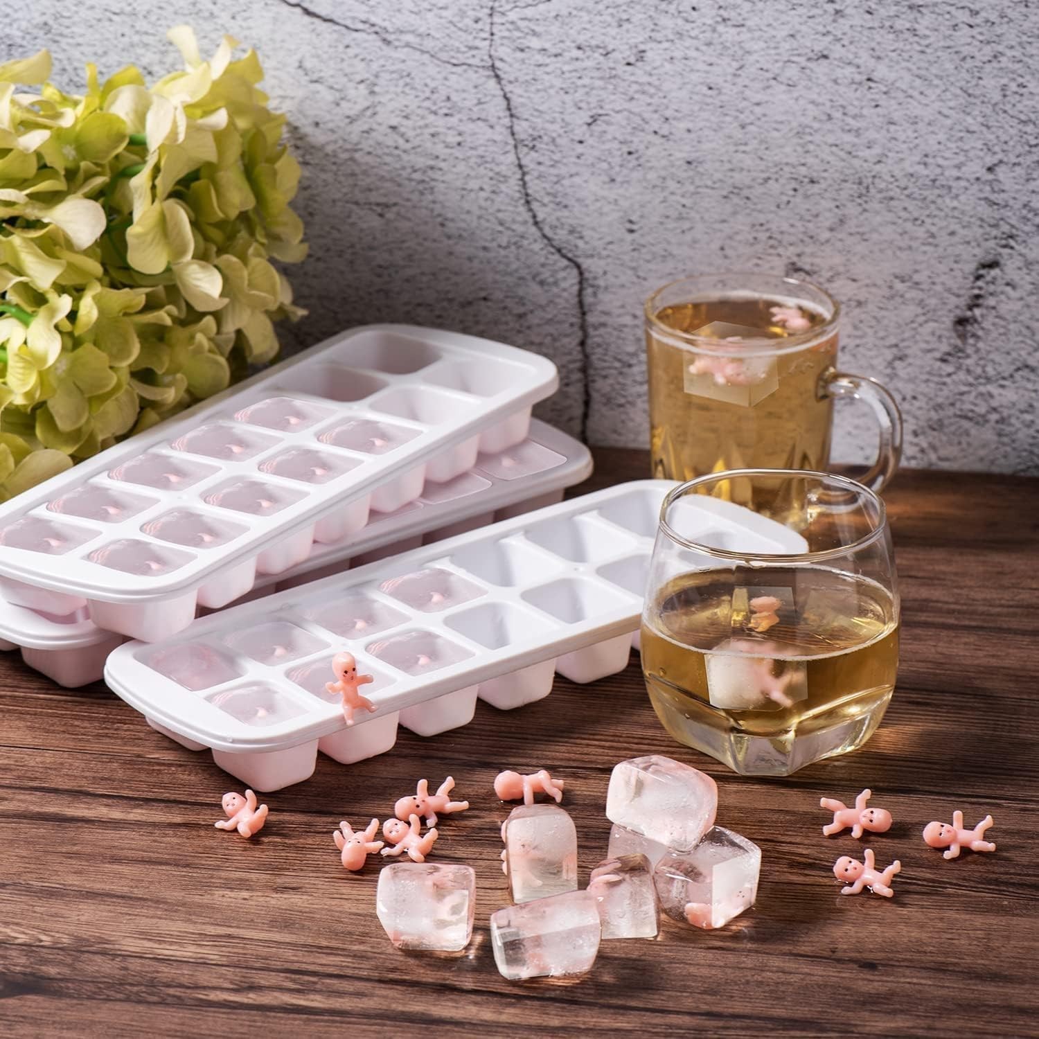 180 Pieces Mini Plastic Babies 1 Inch Baby Doll for Baby Shower Party Favors, Ic