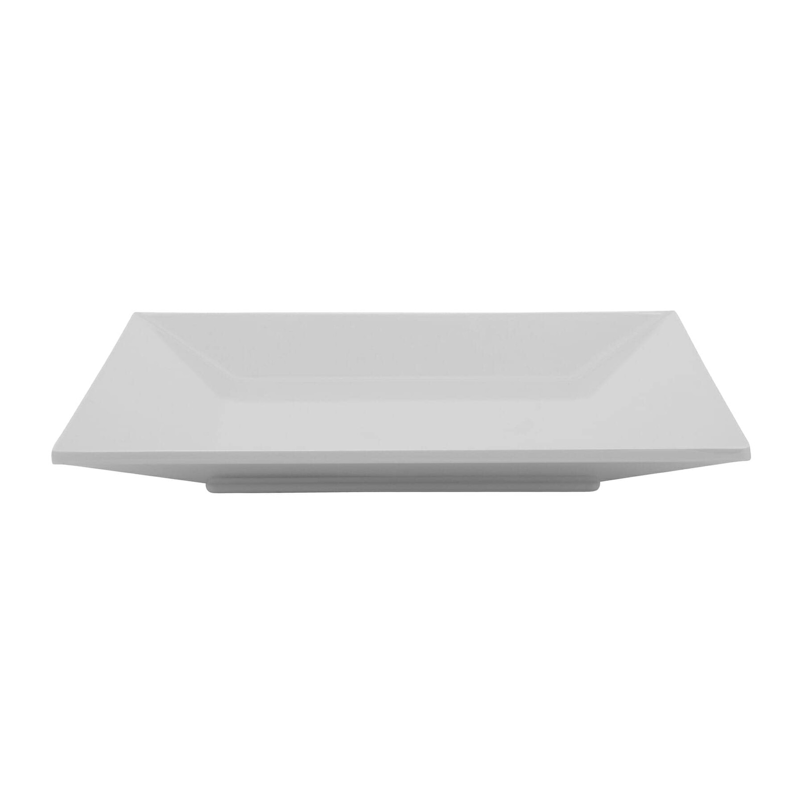 G.E.T. ML-103-W 8″ White Square Plate, Break Resistant, Siciliano (Qty,1)