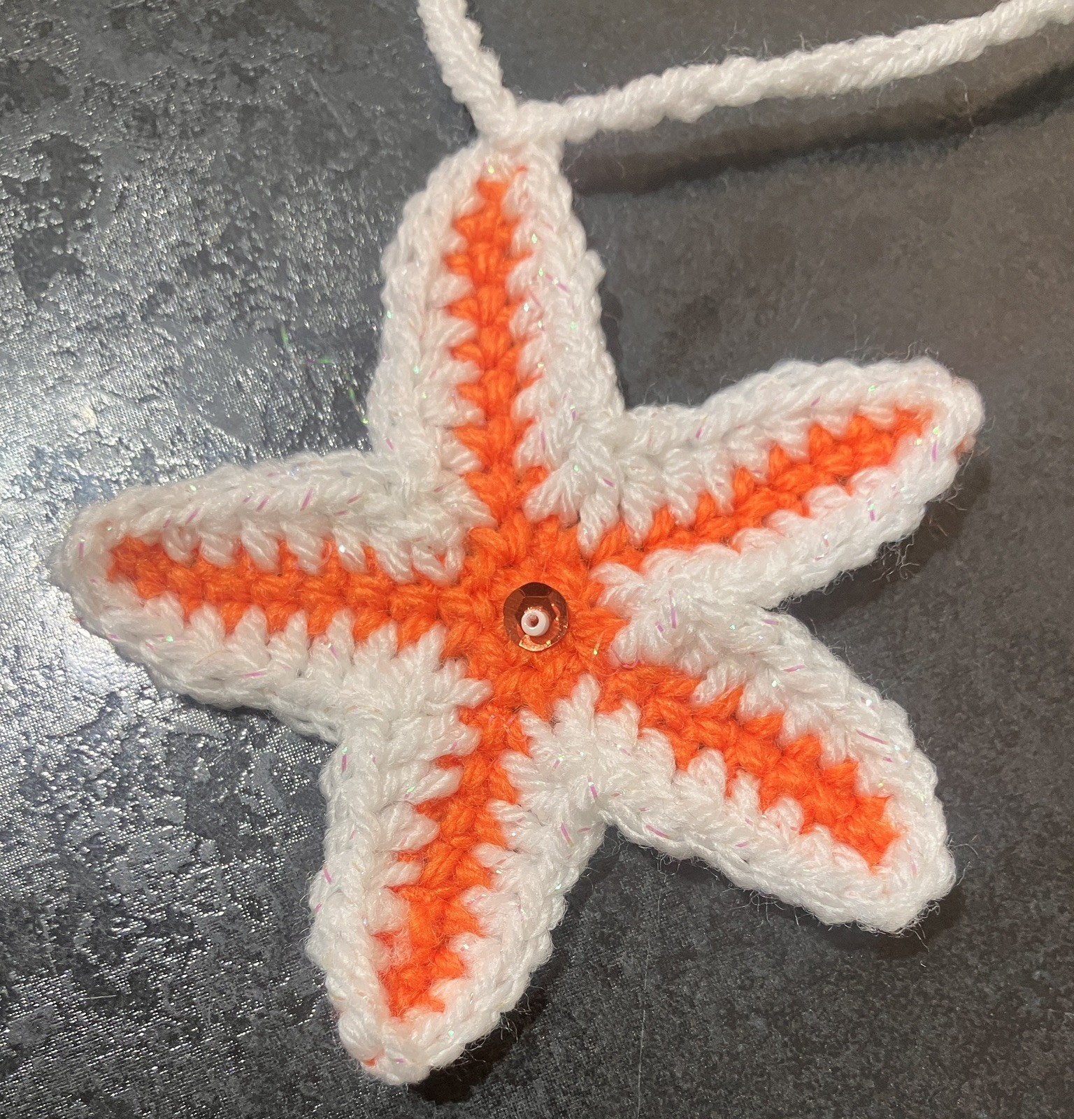🌞 NEW Beach hut and star fish Hand Crochet Bunting Window camper summer Gift