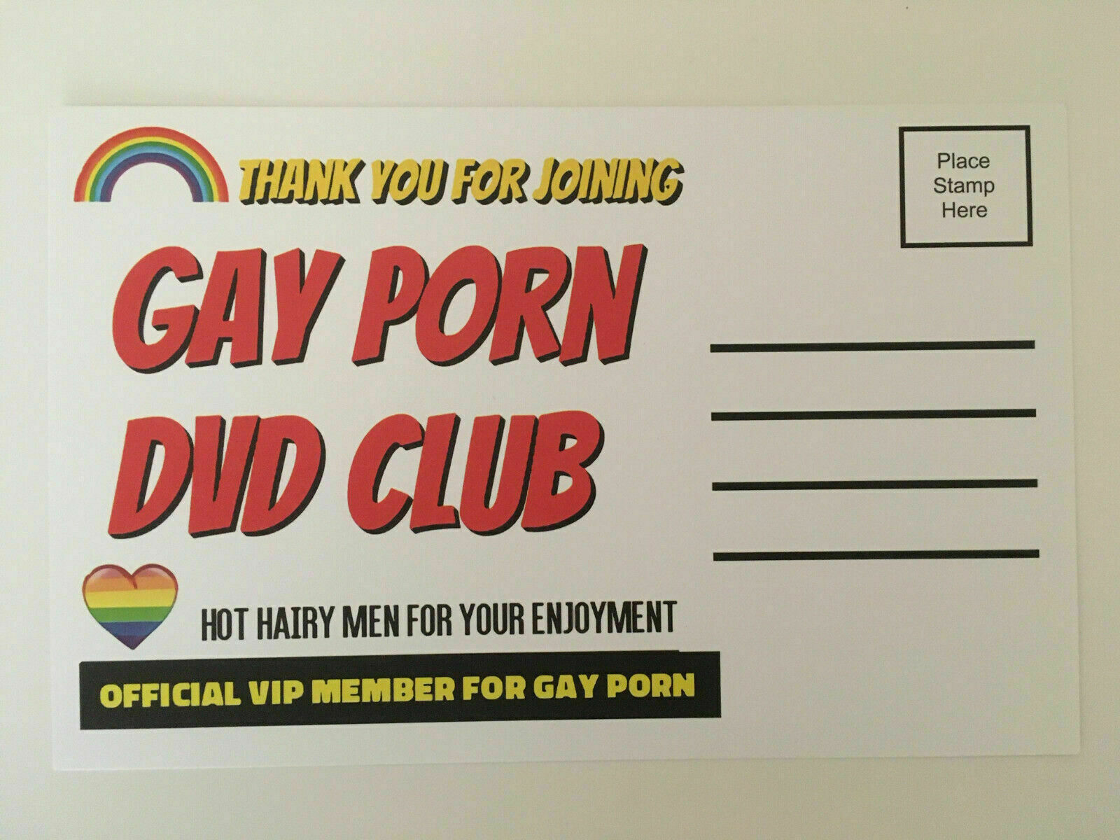Adult PRANK Mail Postcards Funny Joke Revenge Gag Gift Love Gay – 4 Pack Variety